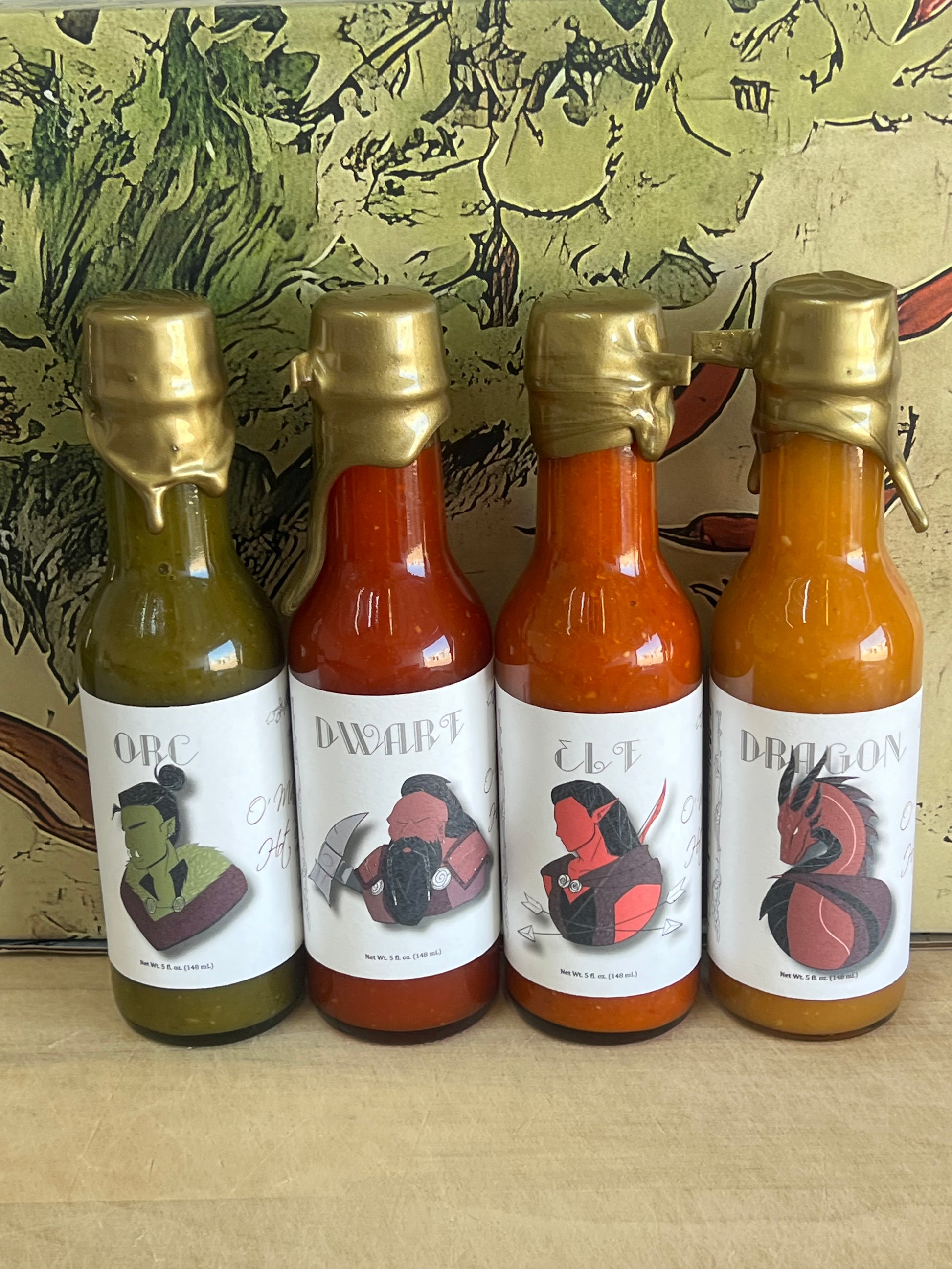 O'Malley's best hot sauce bottles​